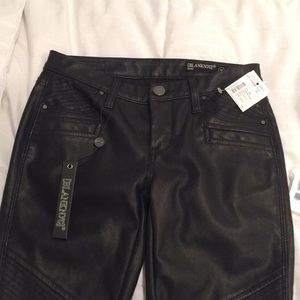 BlankNYC black pants leather appearance size 24